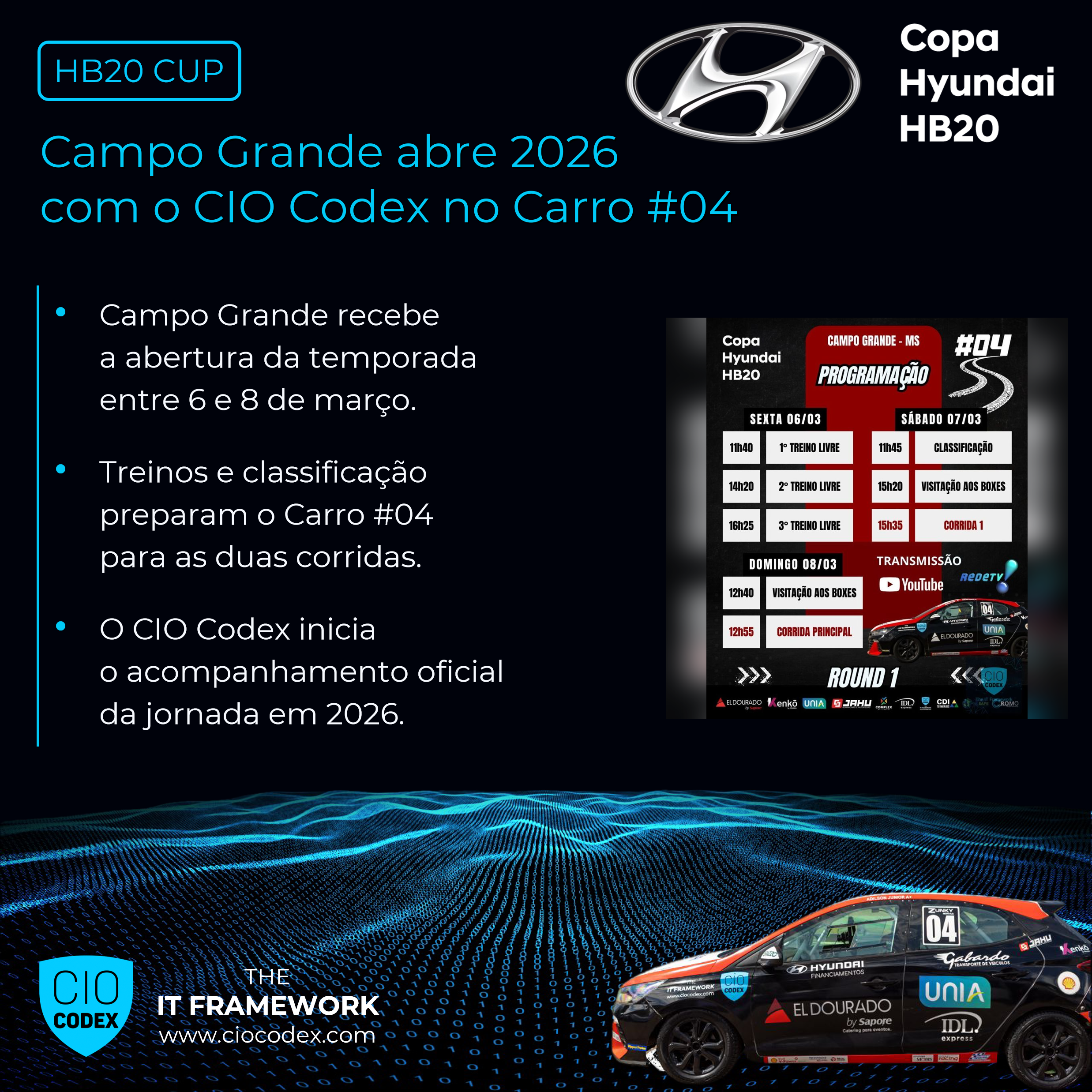 Copa HB20 – Carro #04 abre a temporada em Campo Grande